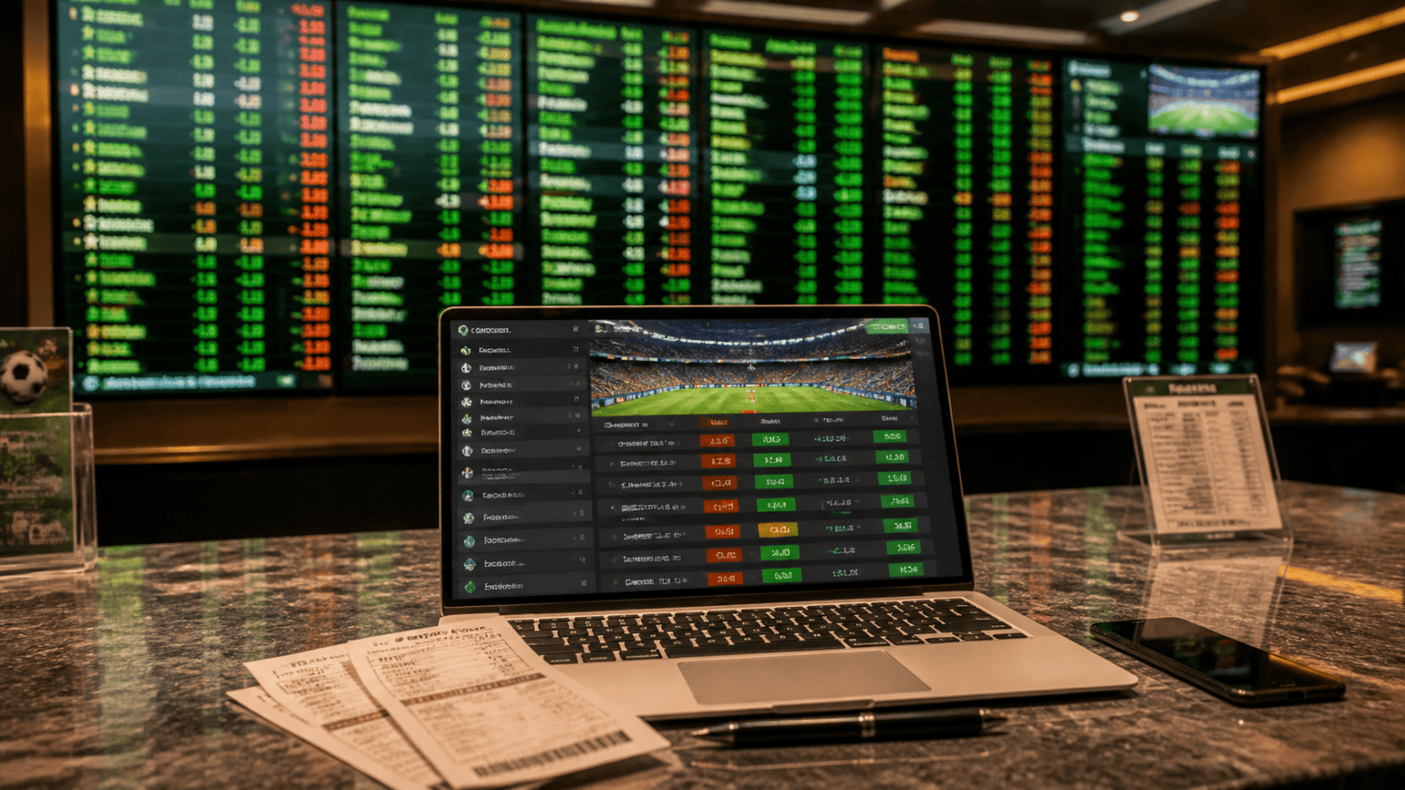 Best Sports Betting Sites Singapore: What to Look For Sports betting site interface on a screen with odds and betting options